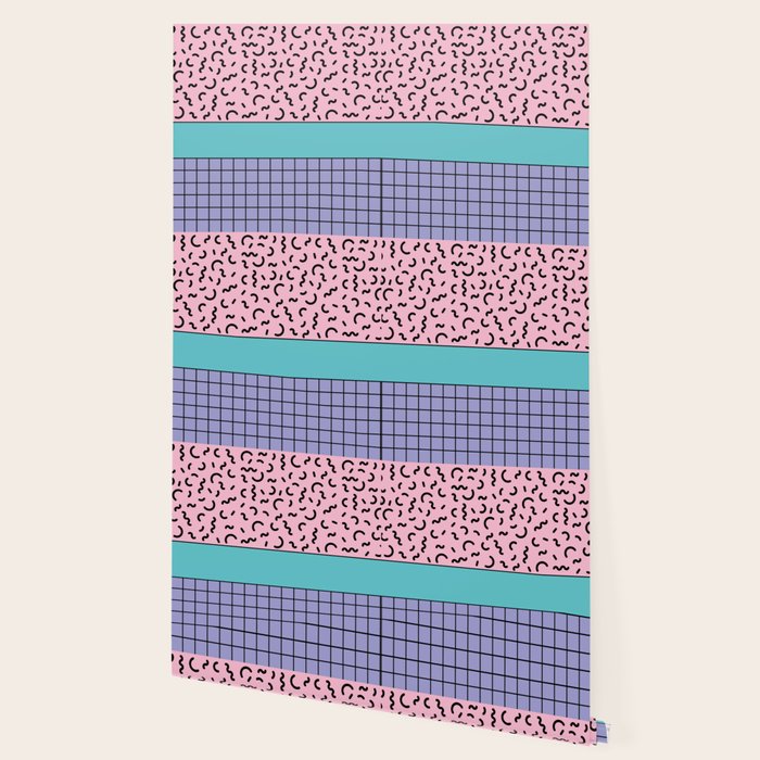 Memphis pattern 61 - 80s / 90s Retro Wallpaper Gallery Image 2