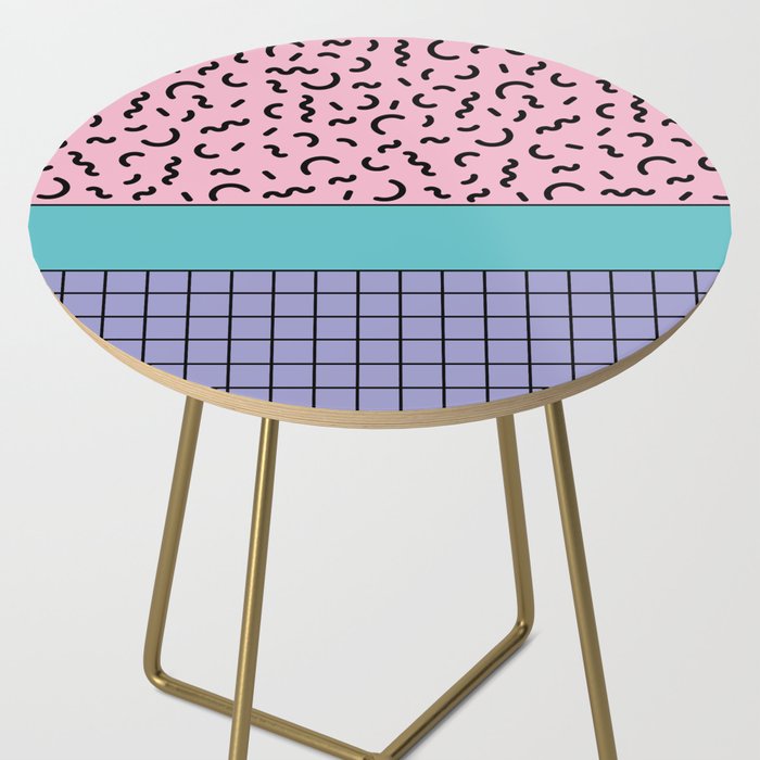 Memphis pattern 61 - 80s / 90s Retro Side Table Gallery Image 2