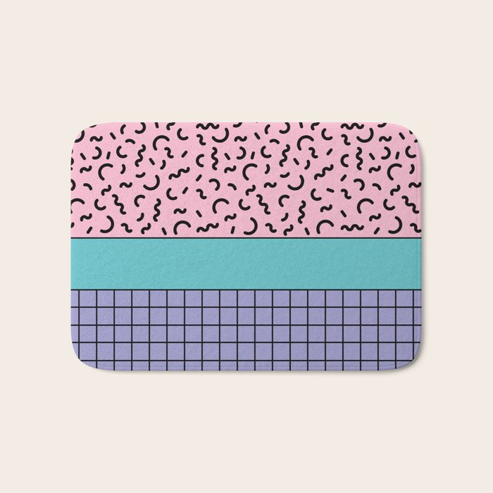 Memphis pattern 61 - 80s / 90s Retro Bath Mat Gallery Image 1