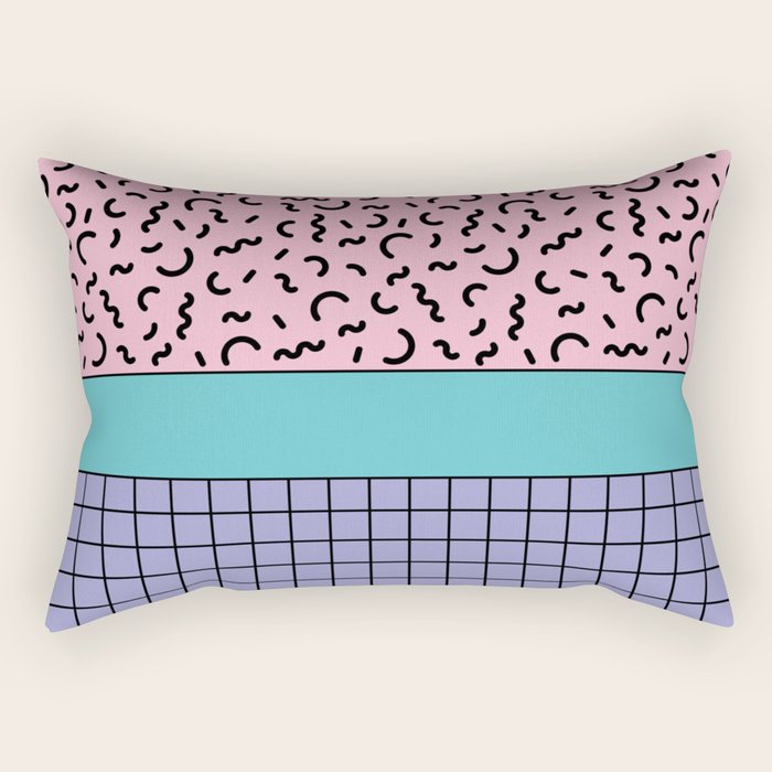 Memphis pattern 61 - 80s / 90s Retro Rectangular Pillow Gallery Image 1