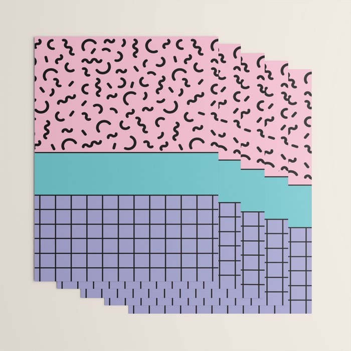 Memphis pattern 61 - 80s / 90s Retro Wrapping Paper Gallery Image 3