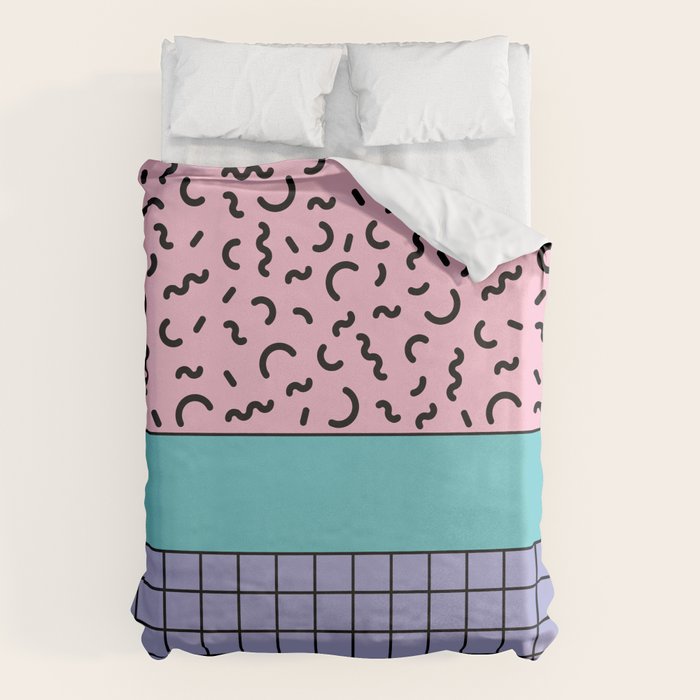 Memphis pattern 61 - 80s / 90s Retro Duvet Cover Gallery Image 6