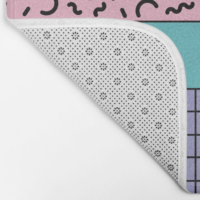 Memphis pattern 61 - 80s / 90s Retro Bath Mat Gallery Image 2