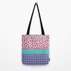 Memphis pattern 61 - 80s / 90s Retro Tote Bag Gallery Image 2
