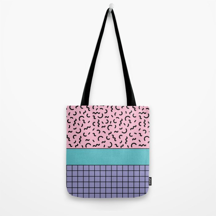Memphis pattern 61 - 80s / 90s Retro Tote Bag Gallery Image 2