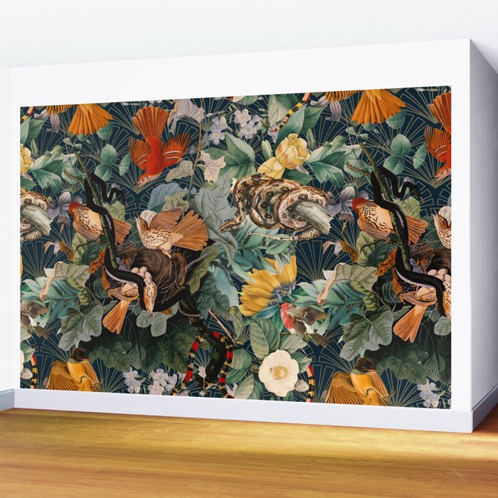 Birds and snakes Wall Mural Gallery Image 2