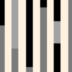 Mid Century Modern Modular Stripes in Black, Gray, and Almond Cream Coffee Mug Gallery Image 2
