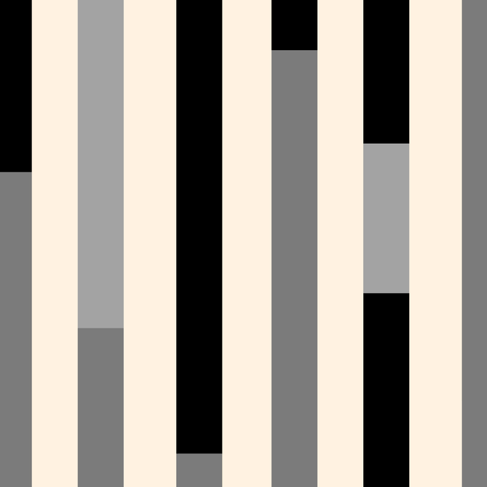 Mid Century Modern Modular Stripes in Black, Gray, and Almond Cream Coffee Mug Gallery Image 2