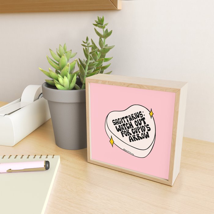 Sagittarius Conversation Heart Mini Art Print Gallery Image 2