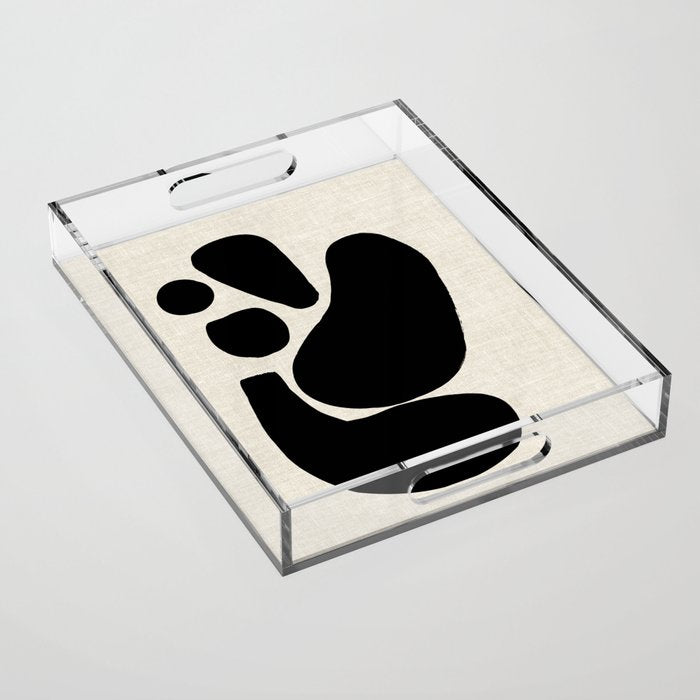 Footprints In Ink Acrylic Tray Gallery Image 1