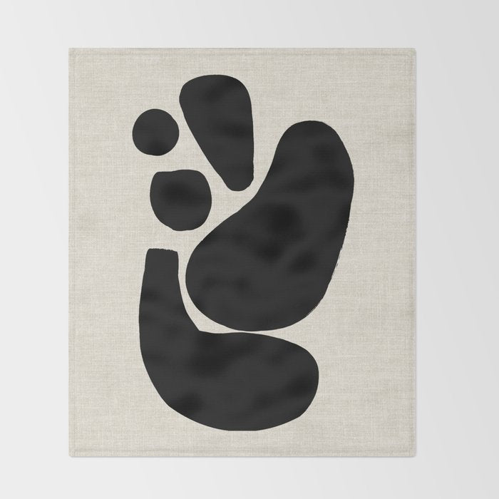 Footprints In Ink Throw Blanket Gallery Image 2