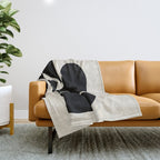 Footprints In Ink Throw Blanket Gallery Image 1
