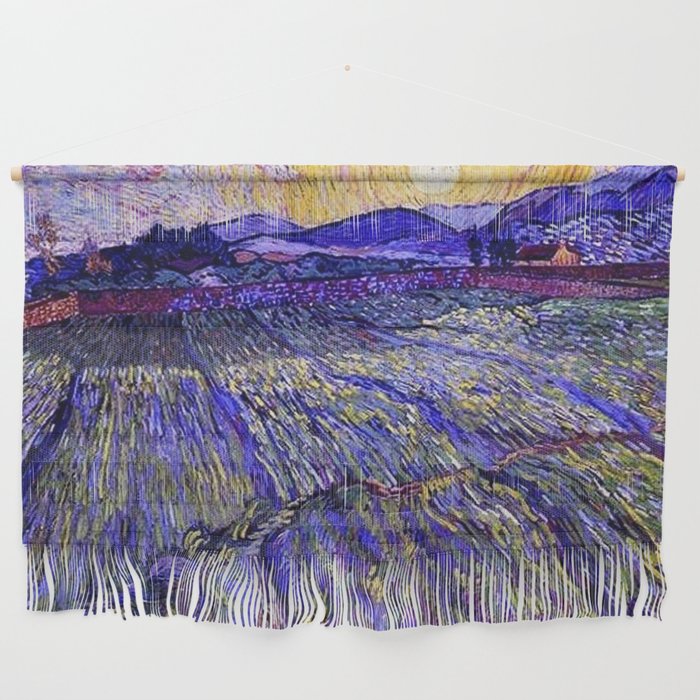 Lavender Fields with Rising Sun by Vincent van Gogh Wall Hanging Gallery Image 1