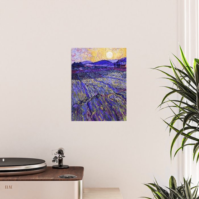 Lavender Fields with Rising Sun by Vincent van Gogh Poster Gallery Image 2