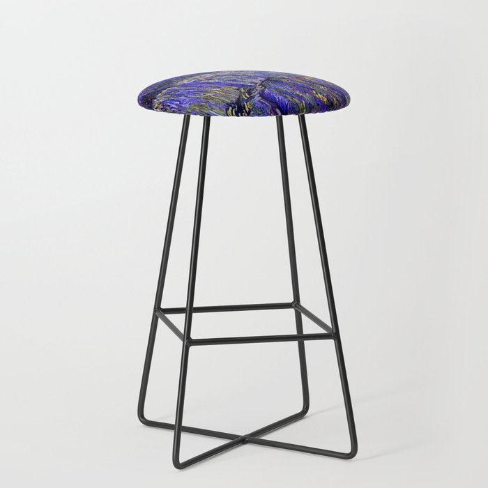 Lavender Fields with Rising Sun by Vincent van Gogh Stool Gallery Image 1