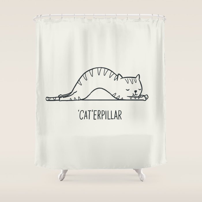 Cat-erpillar Shower Curtain Gallery Image 1