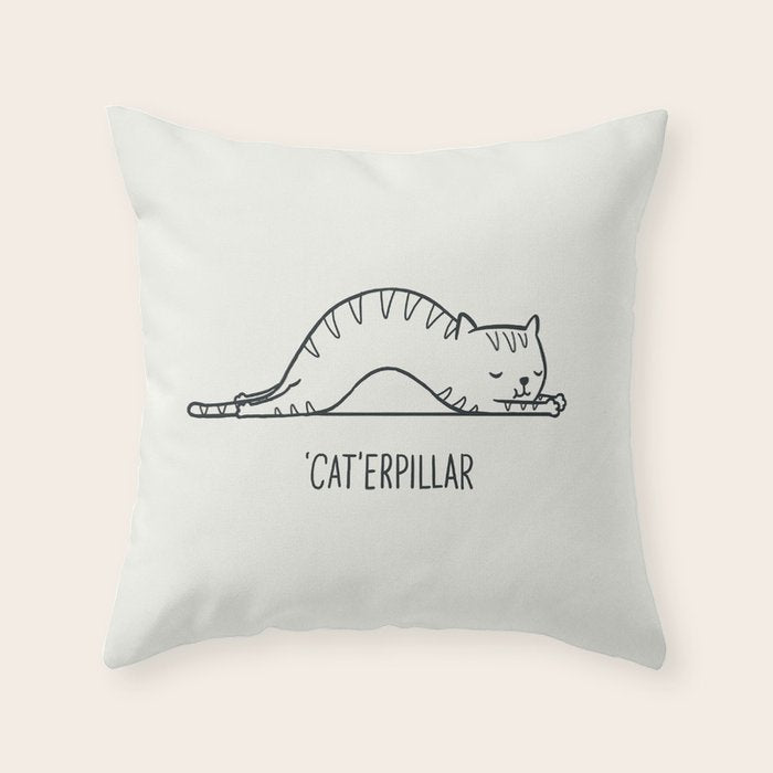 Cat-erpillar Throw Pillow Gallery Image 6
