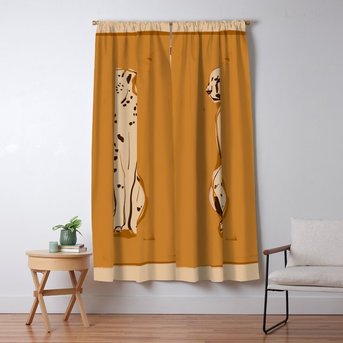 Cheetah 9 Window Curtain Gallery Image 5