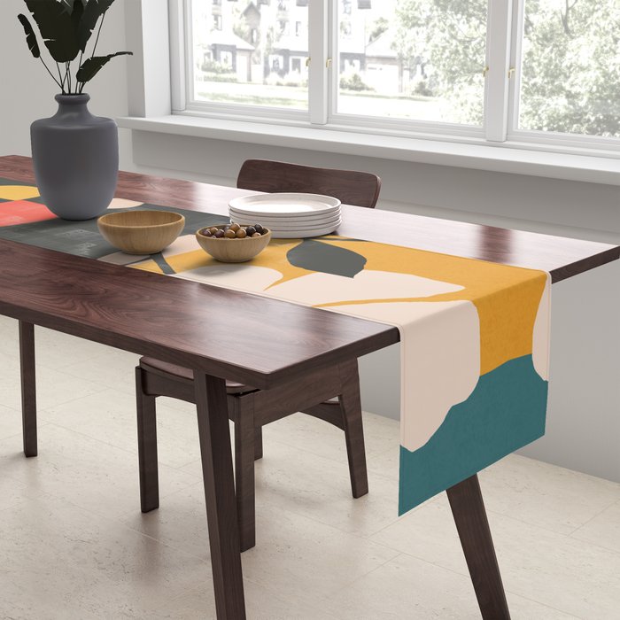 Geometric Blossom 1 Table Runner Gallery Image 2