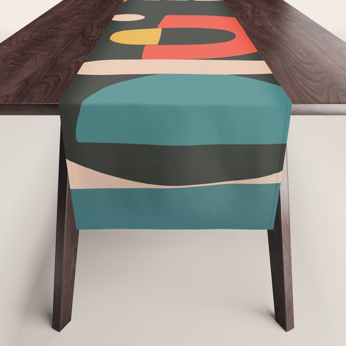 Geometric Blossom 1 Table Runner Gallery Image 1