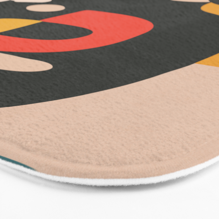 Geometric Blossom 1 Bath Mat Gallery Image 3