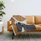 Abstract Art Minimal Shape 4 Throw Blanket Gallery Image 1