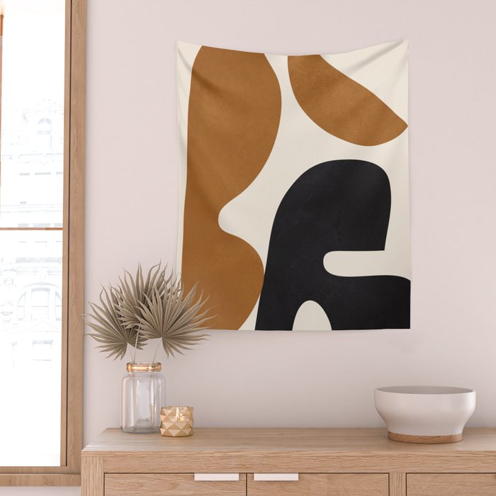 Abstract Art Minimal Shape 4 Wall Tapestry Gallery Image 2