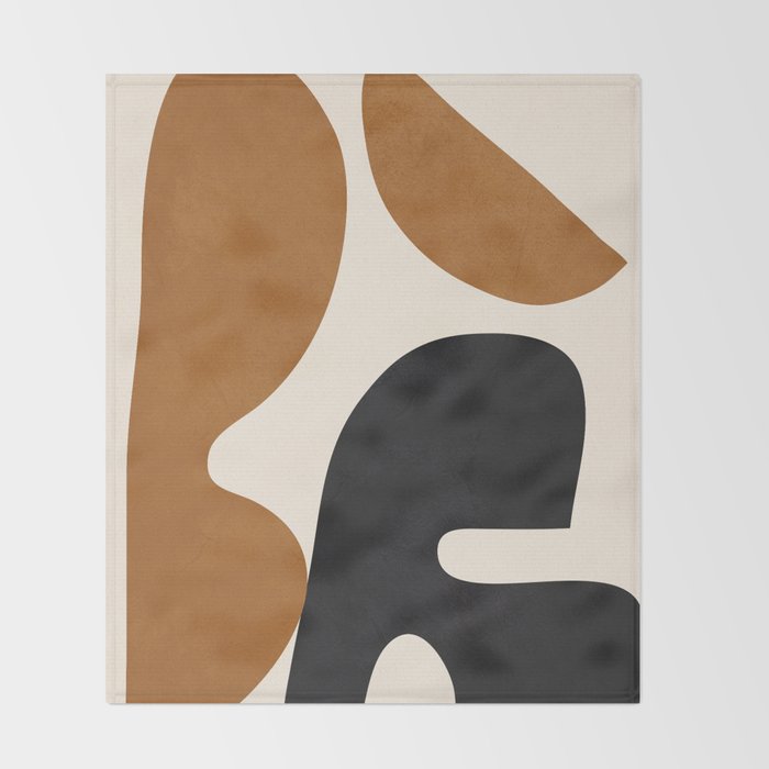 Abstract Art Minimal Shape 4 Throw Blanket Gallery Image 2