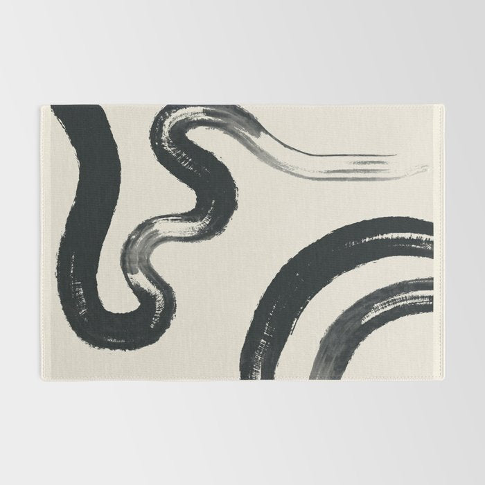 Abstract line art 131 Rug Gallery Image 2
