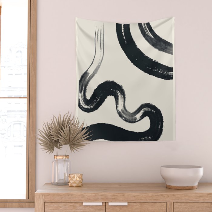 Abstract line art 131 Wall Tapestry Gallery Image 2