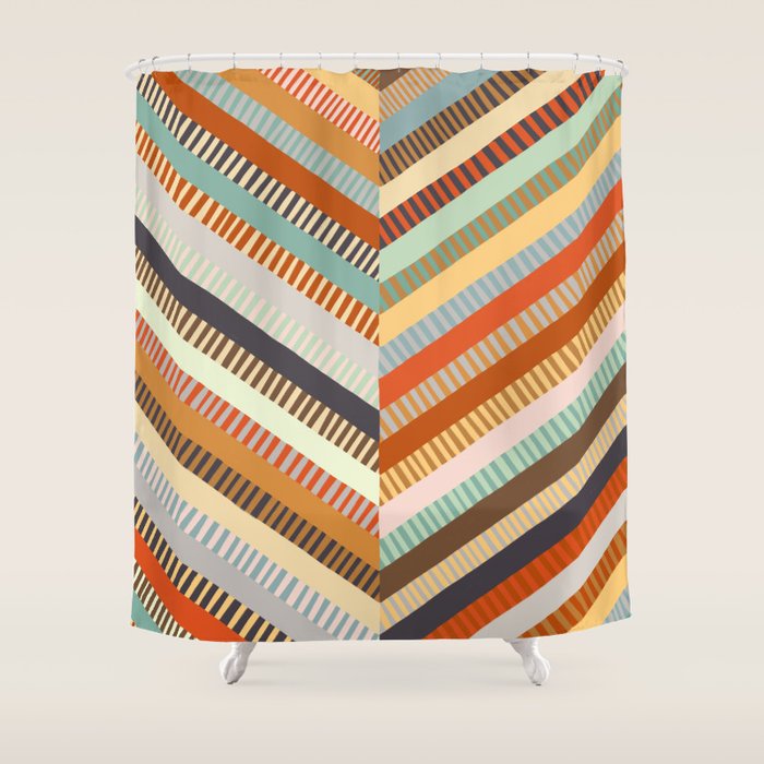 Fall Grandmother's Quilt II Shower Curtain Gallery Image 1