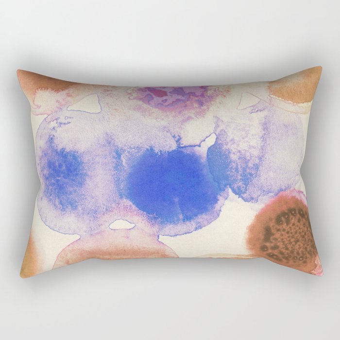 Colorful Acrylic Circles #1 Rectangular Pillow Gallery Image 1