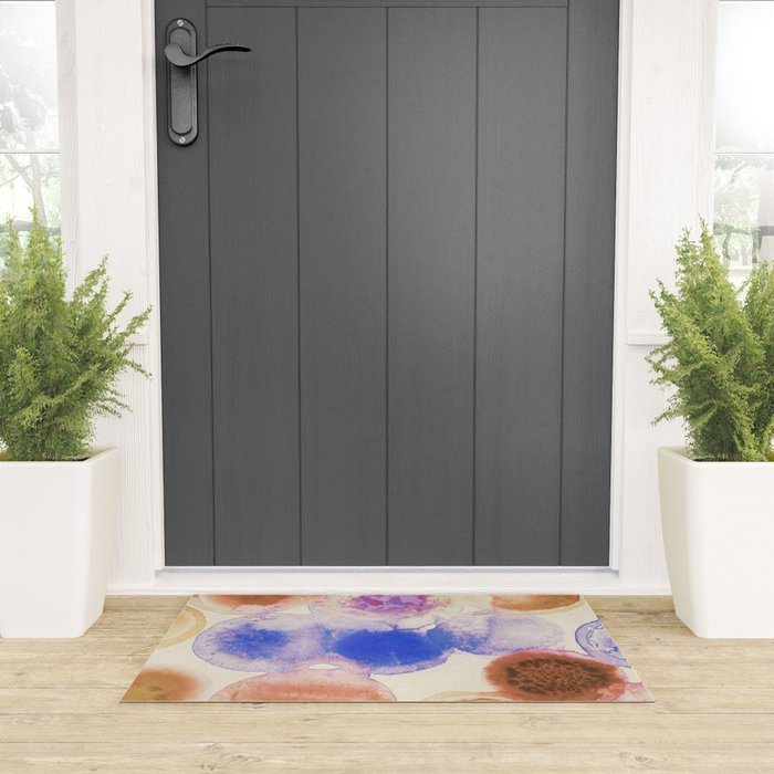 Colorful Acrylic Circles #1 Welcome Mat Gallery Image 3