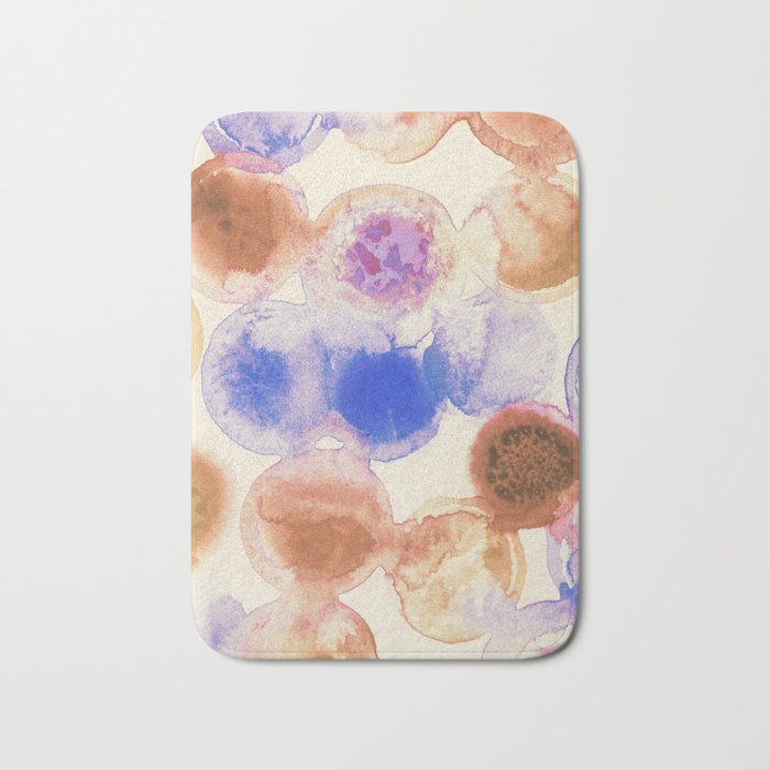 Colorful Acrylic Circles #1 Bath Mat Gallery Image 1