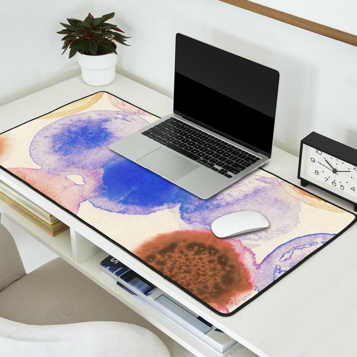 Colorful Acrylic Circles #1 Desk Mat Gallery Image 2