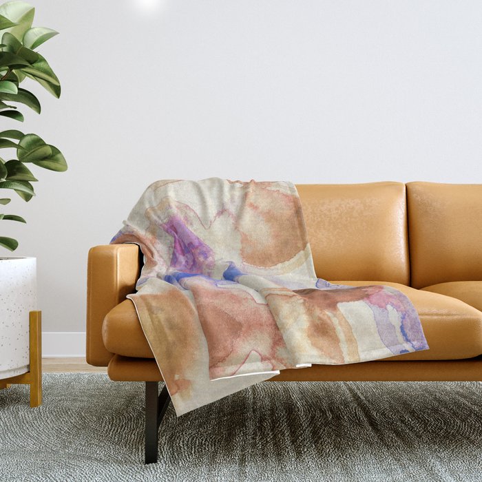 Colorful Acrylic Circles #1 Throw Blanket Gallery Image 1