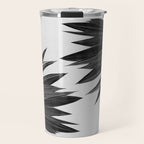 Agave Cactus Black & White Travel Mug Gallery Image 1