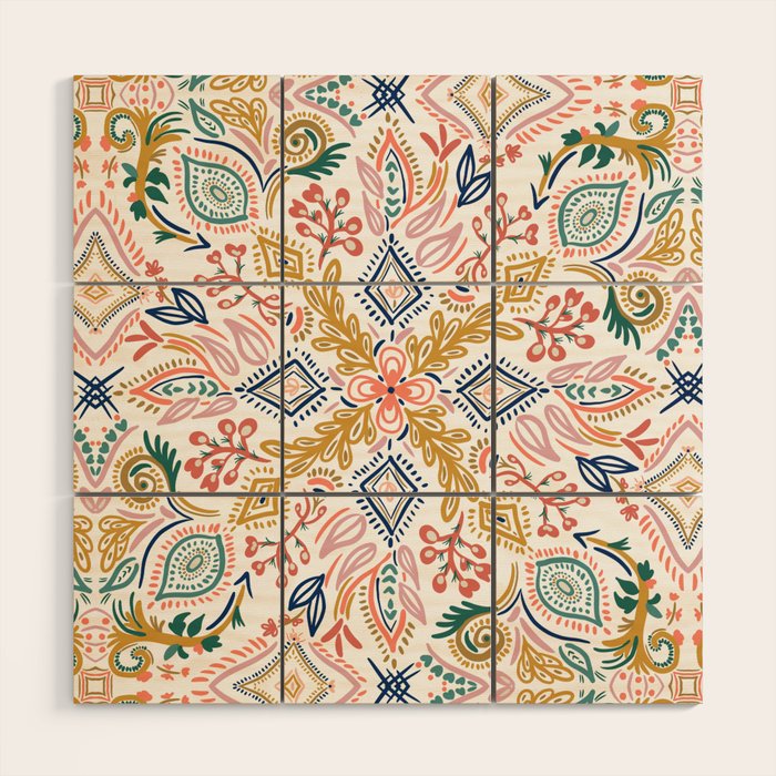 Nain bohem Wood Wall Art Gallery Image 1