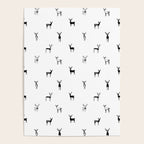 Reindeer animal doodle art pattern Poster Gallery Image 4