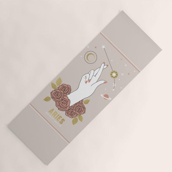 Aries Zodiac Series Yoga Mat Gallery Image 1