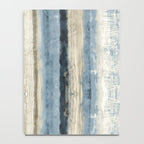 Distressed Blue and White Watercolor Stripe Notebook Gallery Image 4