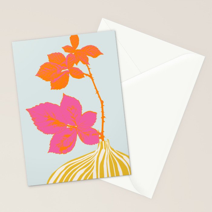Plant based happyness Blackberry still life Stationery Card Gallery Image 2
