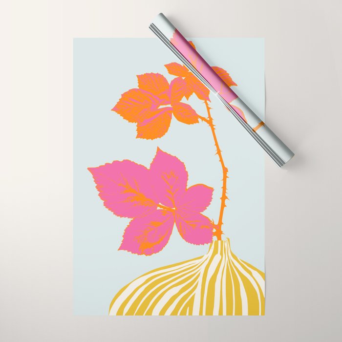 Plant based happyness Blackberry still life Wrapping Paper Gallery Image 1