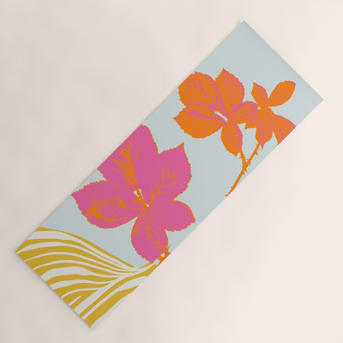 Plant based happyness Blackberry still life Yoga Mat Gallery Image 1