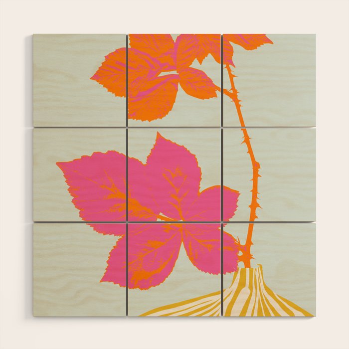 Plant based happyness Blackberry still life Wood Wall Art Gallery Image 1