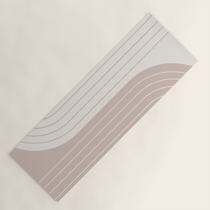 Two Tone Line Curvature LVII Yoga Mat Gallery Image 1