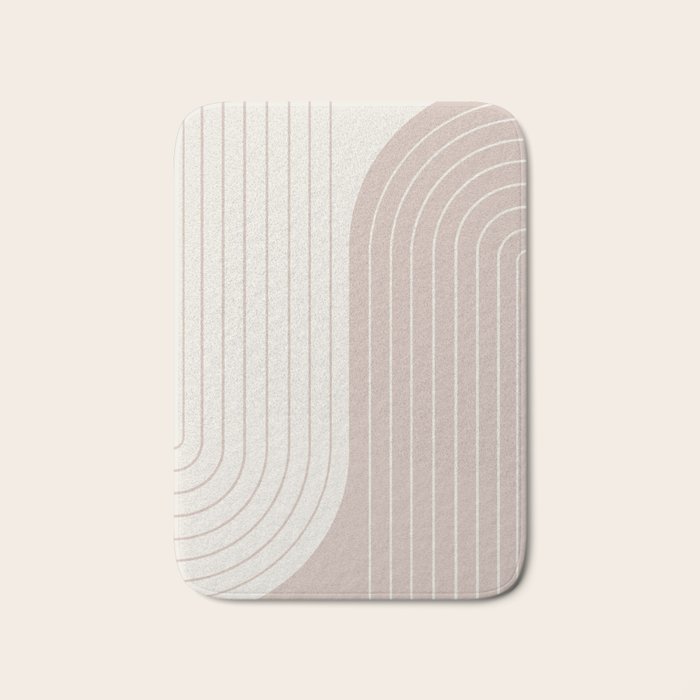 Two Tone Line Curvature LVII Bath Mat Gallery Image 1