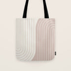 Two Tone Line Curvature LVII Tote Bag Gallery Image 1