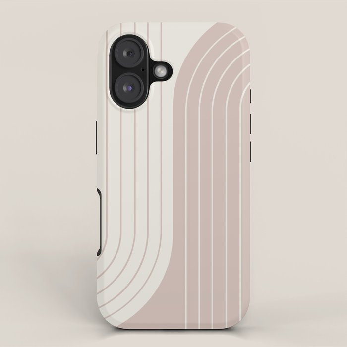 Two Tone Line Curvature LVII iPhone Case Gallery Image 1