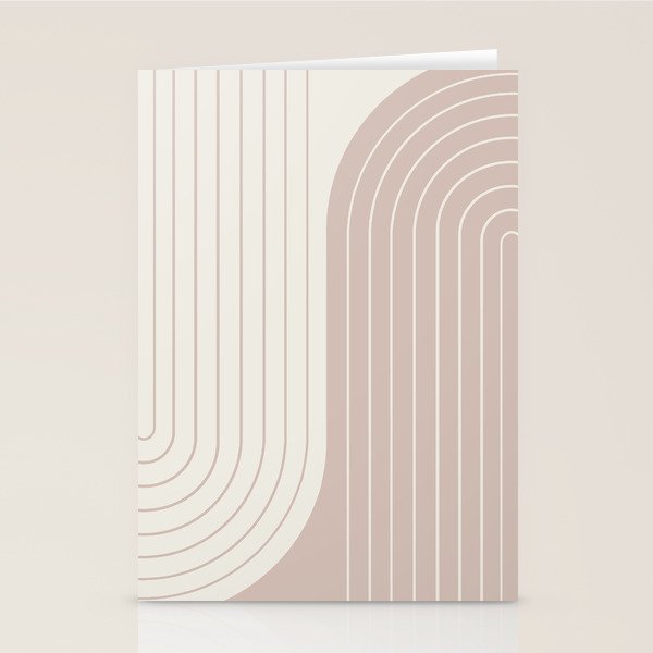 Two Tone Line Curvature LVII Stationery Card Gallery Image 2